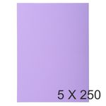 Exacompta Super 60 - 5 Paquets de 250 Sous-chemises - 60 gr - lilas