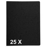 Exacompta - 25 Chemises de classement à ressort - noir