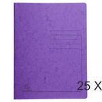 Exacompta - 25 Chemises de classement à ressort - violet