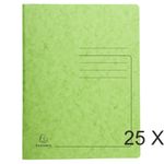 Exacompta - 25 Chemises de classement à ressort - vert tilleul