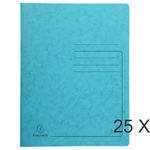 Exacompta - 25 Chemises de classement à ressort - turquoise