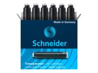 Schneider - 6 Cartouches d'encre pastel - noir