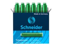 Schneider - 6 Cartouches d'encre pastel - vert
