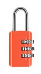 Wonday - Cadenas à combinaison 3 chiffres - 20 mm - orange
