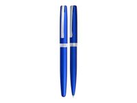 Online Eleganza - Parure stylo à bille/stylo plume - bleu satin