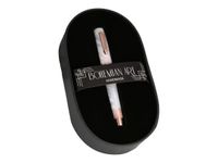 Online Bohemian Art - Stylo plume - blanc/rose - pointe moyenne