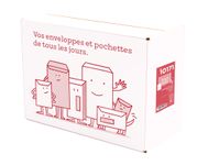 La Couronne - 250 Pochettes - C4 229 x 324 mm - 90 gr - fenêtre cristal 110x50 mm - kraft brun - bande auto-adhésive