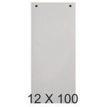 Exacompta - 12 Packs de 100 fiches intercalaires - 105 x 240 mm - gris