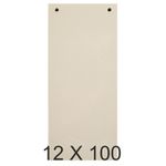 Exacompta Forever - 12 Packs de 100 fiches intercalaires - 105 x 240 mm - bulle