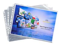 Exacompta Exashow - 10 Pochettes perforées biseautées - A3 - 5,5/100