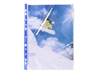 Exacompta Stop Doc - 10 Pochettes perforées ouverture en coin - A4 - incolore