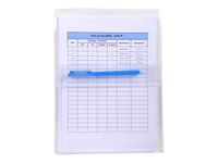 Exacompta - 2 Pochettes adhésives à soufflet - A4 - 20/100 - cristal