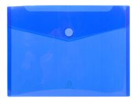 Exacompta - 5 Pochettes enveloppes à scratch - A4 - bleu translucide