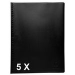 Exacompta Vega Opaque - 5 Porte vues - 100 vues - A4 - noir