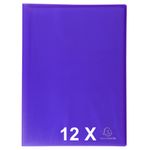 Exacompta Chromaline - 12 Porte vues - 60 vues - A4 - violet