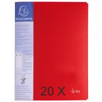 Exacompta Up-Line - 20 Porte vues - 40 vues - A4 - rouge
