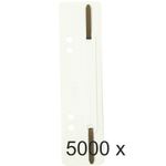 Exacompta - 5000 Fixe-dossiers à lamelle polypropylène - blanc