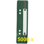 Exacompta - 5000 Fixe-dossiers à lamelle polypropylène - vert