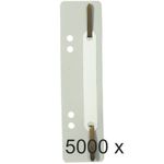 Exacompta - 5000 Fixe-dossiers à lamelle polypropylène - gris