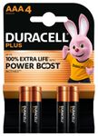 DURACELL 100% Plus - 4 piles alcalines - AAA LR03