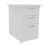 Caisson bout de bureau EXPRIM/LOFTER - L47 x P60 cm - Blanc