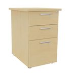 Caisson bout de bureau EXPRIM/LOFTER - L47 x P60 cm - imitation Hêtre