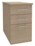 Caisson bout de bureau IRIS - L43 x P80 cm - imitation Chêne clair