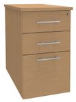 Caisson bout de bureau IRIS - L43 x P80 cm - imitation Hêtre