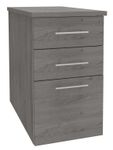 Caisson bout de bureau IRIS - L43 x P80 cm - imitation Chêne gris