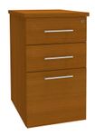Caisson bout de bureau EXPRIM/LOFTER - L47 x P60 cm - imitation Merisier