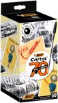BIC Cristal Spécial 70 ans - 50 Stylos à bille - noir - 1 mm - pointe moyenne - pack collector