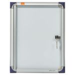 Nobo - Vitrine d'intérieur extra plate - 1 feuilles A4 - surface magnetique - porte battante - 30 x 38,5 x 2,5 cm