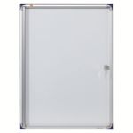 Nobo - Vitrine d'intérieur extra plate - 4 feuilles A4 - surface magnetique - porte battante - 51 x 68 x 2,5  cm