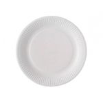 Lot de 100 assiettes en carton - 23 cm - blanche