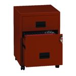 Caisson mobile - 2 tiroirs - terracota