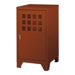 Casier de bureau avec pieds - 74 x 40 x 40 cm - terracotta