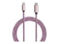 Bigben Connected - câble Lightning - 2 m - rose