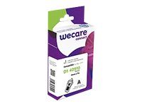 WECARE - Ruban d'étiquettes auto-adhésives pour Dymo D1 - 1 rouleau (9 mm x 7 m) - fond transparent écriture noire