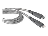 Force Power - câble USB-C/Lightning - 1.2 m - gris
