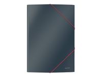 Leitz Cosy - Chemise à 3 rabats polypropylène - A4 - gris