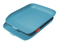 Leitz Cosy - 2 Corbeilles à courrier plastique - bleu