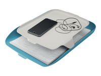 Leitz Cosy - Corbeille à courrier plastique avec organiseur de bureau - bleu