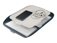 Leitz Cosy - Corbeille à courrier plastique avec organiseur de bureau - gris