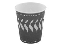 ISAP - Taza - Tamaño 7.2 cm diameter - Altura 7.5 cm - 20 cl - desechable - gris (paquete de 50)