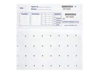 Reskal - 100 Pochettes sécurisées pour billets - 28 x 25 cm - blanches