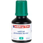 Edding - Recharge d'encre pour Marqueurs Permanents e-T25 Vert - Flacon 25 ml