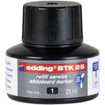 Edding - Recharge d'encre pour Marqueurs pour tableaux blancs e-BTK25 Noir - Flacon 25 ml