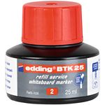 Edding - Recharge d'encre pour Marqueurs pour tableaux blancs e-BTK25 Rouge - Flacon 25 ml