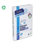GPV – 50 Enveloppes C5 162 x 229 mm – 90 g – sans fenêtre – blanc – bande adhésive – fermeture petit côté
