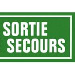 Pickup - Pictogramme - Sortie de secours - 300 x 150 mm